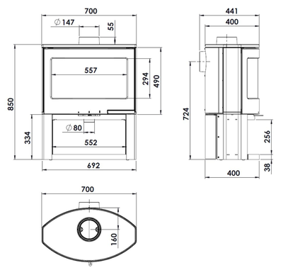 Lacunza Печь-камин Bristol