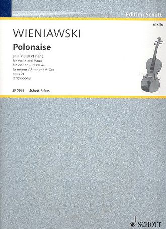 Wieniawski Polonaise A-Dur op.21 for Violin and Piano