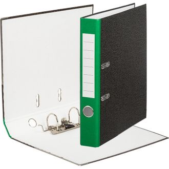 Папка-регистратор Attache Economy 50 мм, мрамор, с зеленым корешком, металлический уголок