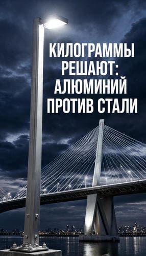 Обложка статьи о выборе алюминиевых мачт освещения