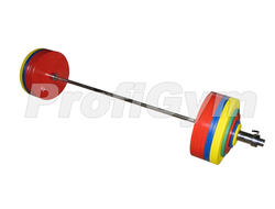 ШП-013 ШТАНГА РЕКОРДНАЯ ДЛЯ ПАУЭРЛИФТИНГА 432,5 КГ В НАБОРЕ