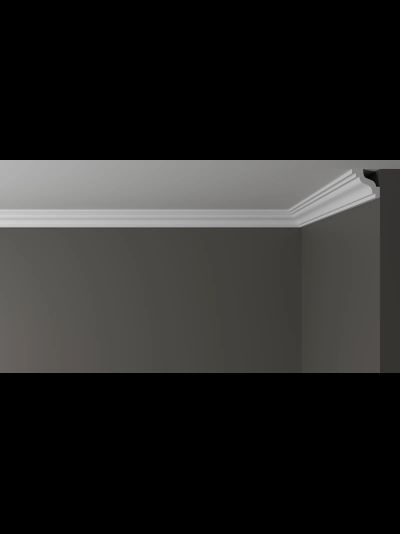 Потолочный плинтус DECOR-DIZAYN DD28, из дюрополимера, под покраску, ударопрочный