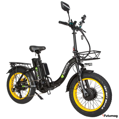 Электровелосипед Syccyba H2 (F11) DUAL 20AH желтый