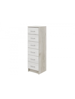 Гармония КМ 602 Комод 6 ящиков Крафт белый/Крафт серый