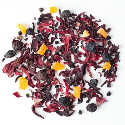 Чай фруктовый Алый закат, ароматизированный