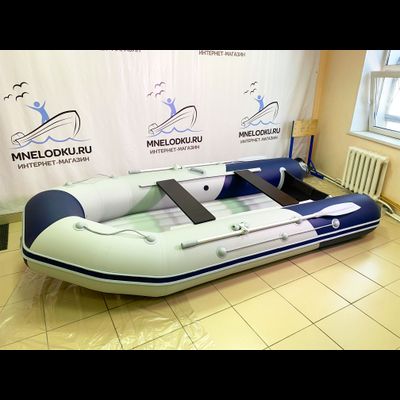 Моторная лодка Таймень NX 3400 НДНД PRO светло-серый/синий