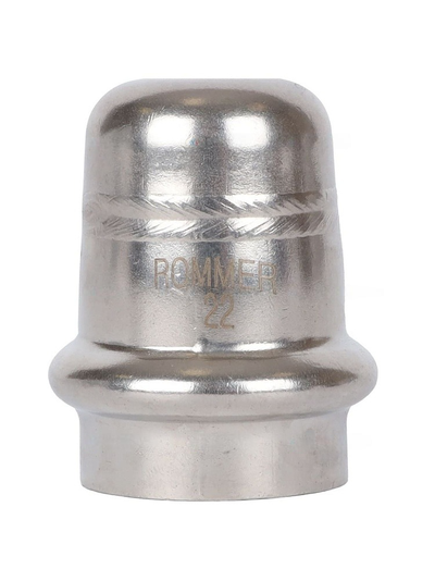 Заглушка ROMMER ВПр 22 из нержавеющей стали прессовой