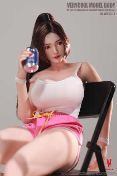 ПРЕДЗАКАЗ - Подвижное бесшовное женское тело с головой 1/6 Body No.3 – Full-Figured 1/6 Silicone Female Body (Summer Loungewear Version) (VCD-03-1A+VCL1016) - VERYCOOL  ?ЦЕНА: 16900 РУБ.?