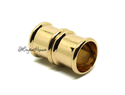 Магнитная застежка "Бамбук" - 10мм - ЗОЛОТО