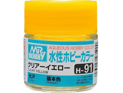 Mr. Hobby: Краска акриловая H91 "Clear Yellow Gloss"