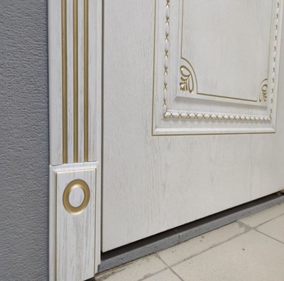 VFD. GRETA/ BIANCO CLASSIC PG. ГРЕТА/ БЬЯНКО КЛАССИК-ПАТИНА ЗОЛОТО. ПОЛОТНО ГЛУХОЕ