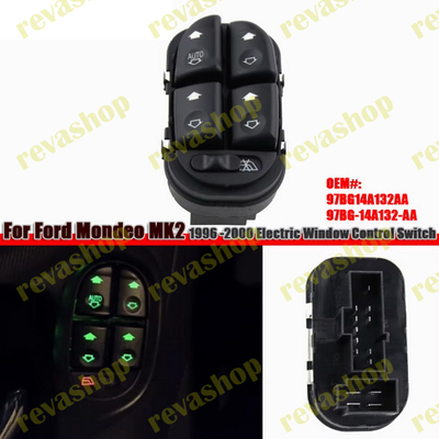 кнопки стеклоподъемника Ford Mondeo, Ford Mondeo MK2 запчасти, кнопки управления стеклами Ford, кноп