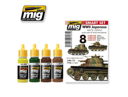 Ammo MIG: Набор акриловых красок: Ранние цвета техники Японии Второй мировой войны