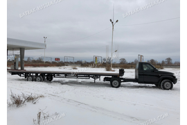 УАЗ .СЕДЕЛЬНЫЙ ТЯГАЧ С ПОЛУПРИЦЕПОМ . ПЛАТФОРМА