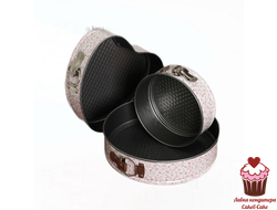 Набор форм для выпечки разъемных Пастораль (круг, сердце 18/23/26 см)