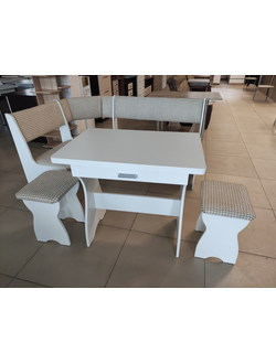 Кухонный уголок "Березка эконом белый new " (БР)