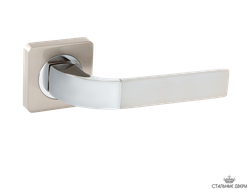 Ручка на квадратном основании VETTORE R06.170 SN/CP (Сатин/Хром)