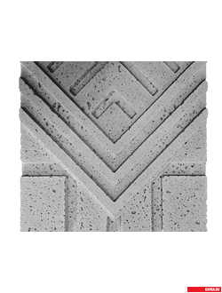 ЭЛЕМЕНТ "MOMENT", цв.Серый Brut (240х240х15мм), 16шт=1м2. 21кг/м2