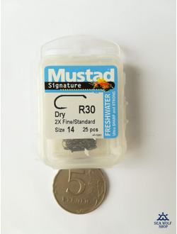 Крючки Мустад R30 №14 1/25 #1215