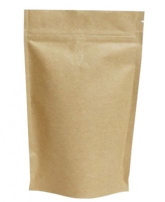 Пакет дойпак с зиплок крафт 150х210 мм