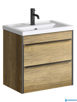 Тумба под умывальник Aqwella Fargo-60, цвет дуб балтийский