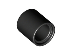 Technic, Liftarm Thick 1 x 1 Spacer, Black (18654 / 6121485)