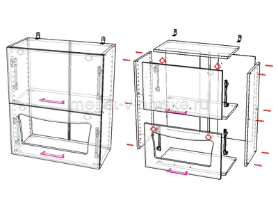 Шкаф кухонный Аляска АГВ-60 (600)