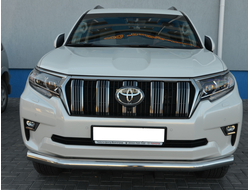 Защита переднего бампера d76 для Toyota Land Cruiser Prado 150 (2017-...)