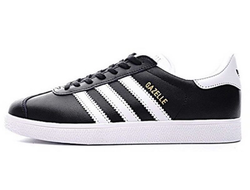 Adidas Gazelle кожаные черно-белые