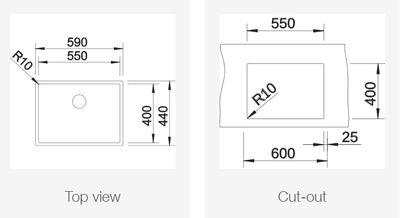 Мойка Blanco Claron 550-U