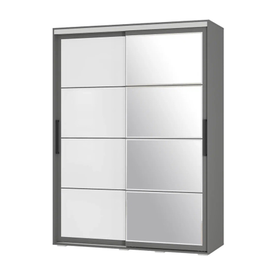 Шкаф-купе Крафт-6 ШКК-06 1,6м Графит ,Ш1602хВ2176хГ594