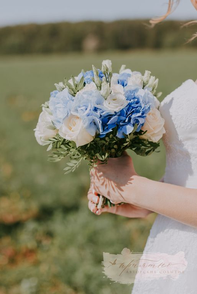 Букет невесты & Бутоньерка № 1358