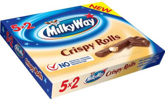 Шоколадные палочки MILKY WAY Crispy Rolls 125гр