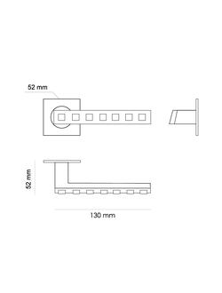 Дверные ручки Morelli Luxury CULLINAN OSA Цвет - Матовое золото