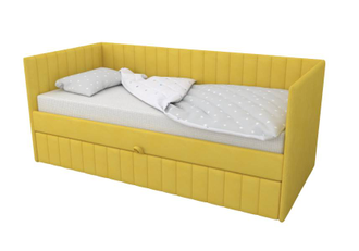 Кровать детская мягкая Soft (желтая)