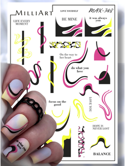 Слайдер-дизайн MilliArt Nails MAX-348