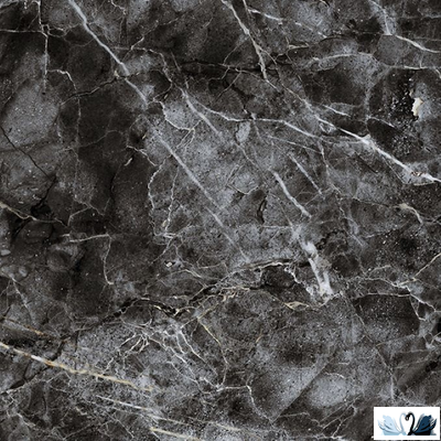 Керамогранит Гранитея Киреты Черный 60 х 60 см матовый мрамор