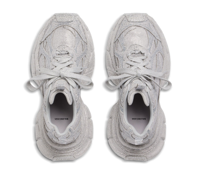 Balenciaga 3XL Trainers With Rhinestones Light Grey