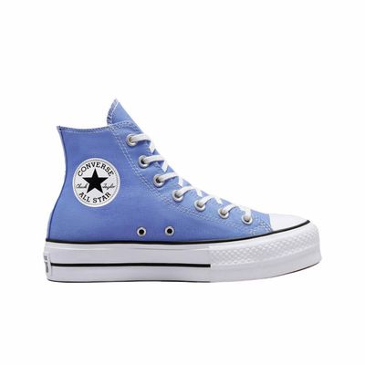 Converse All Star Lift Seasonal Color синие высокие на платформе A00908C