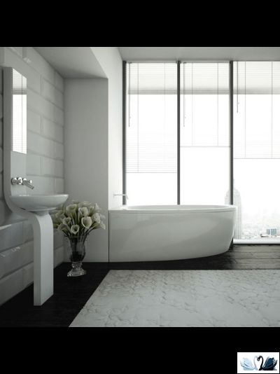 Ванна Azario Kapris 160x90 см AV.0002160, акриловая, левая асимметричной формы