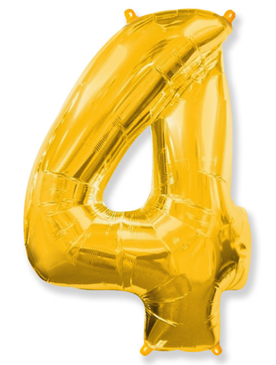 Фольгированная цифра-Золотая