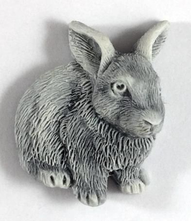 Барельеф-магнит КРОЛИК, литьевой мрамор. ОПТ