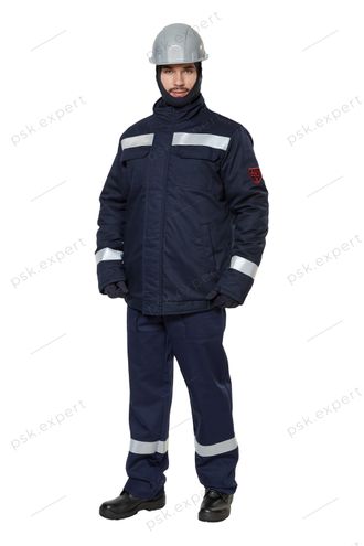 Куртка-накидка защитная от электродуги демисезонная &quot;СПн09-ДV&quot; цвет синий