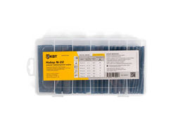 Набор термоусадочных трубок №22 (черн) в органайзере в нарезке по 100мм