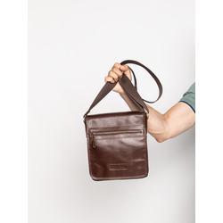 Кожаная мужская сумка Pontevico Premium brown (арт. 5080-53)