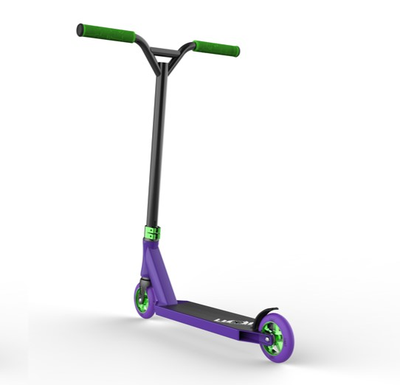 Трюковой самокат LIMIT LMT 60 V2 фиолетовый/зеленый