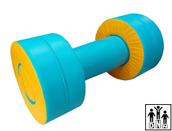 Мягкий модульный игровой набор «Штанга» голубой / желтый