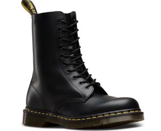 DR.MARTENS 1490 10 EYELET BOOT Z WELT BLACK