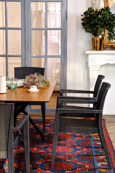 Обеденный комплект Modus темно-серый на 6 персон