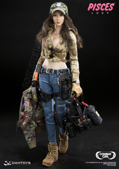 Кофта (худи) женская 1/6 (DCG004) - DAMTOYS